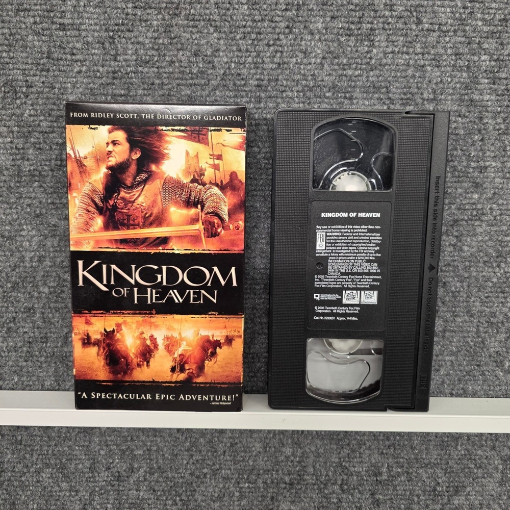 Kingdom of Heaven VHS Movie Ridley Scott Orlando Bloom 2005 20th Century Fox